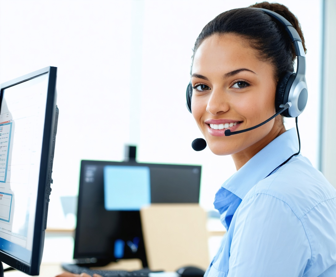 Eine kompetente Mitarbeiterin aus unserem Support-Team ist für Sie da