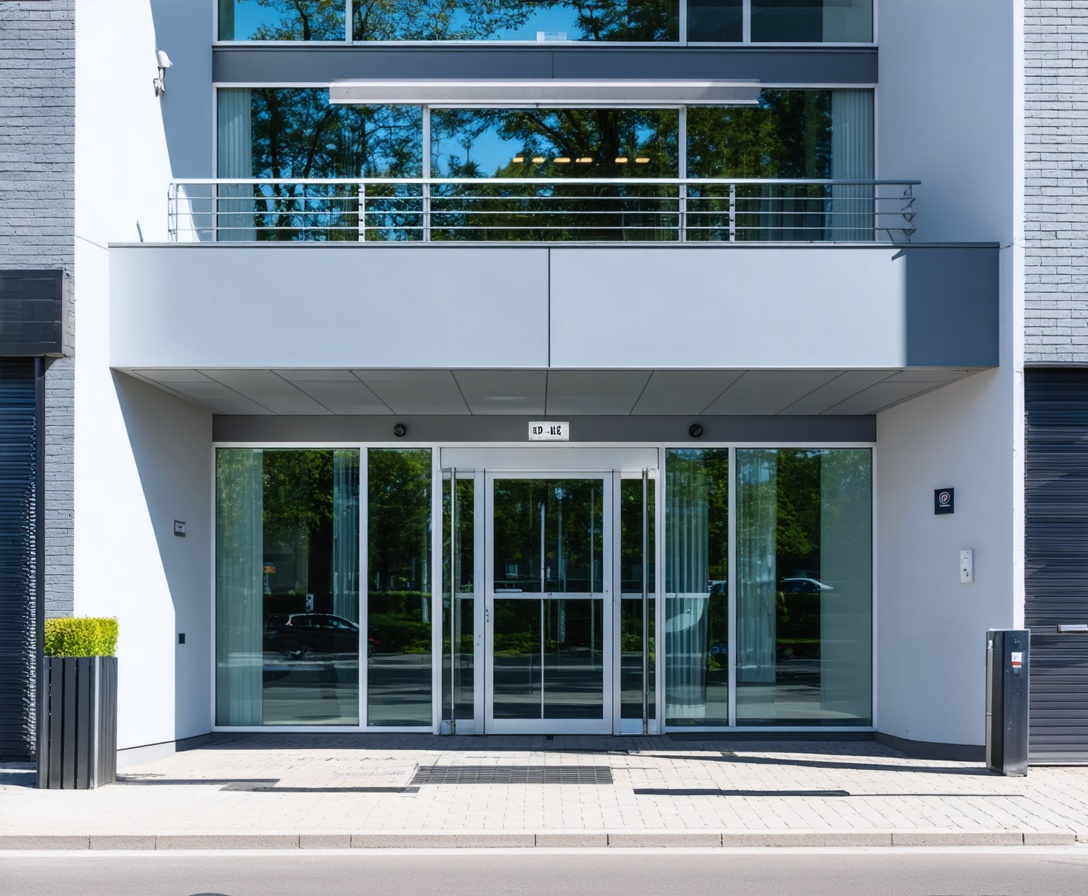 Das repräsentative Eingangsportal unseres Hauptsitzes in Stuttgart-West